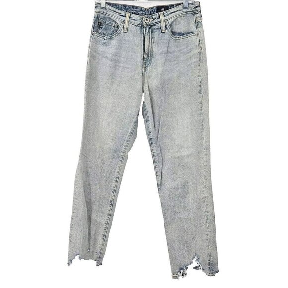 AG Adriano Goldschmied Phoebe Vintage High Waisted Tapered Leg Jeans Size 27 - Picture 1 of 12